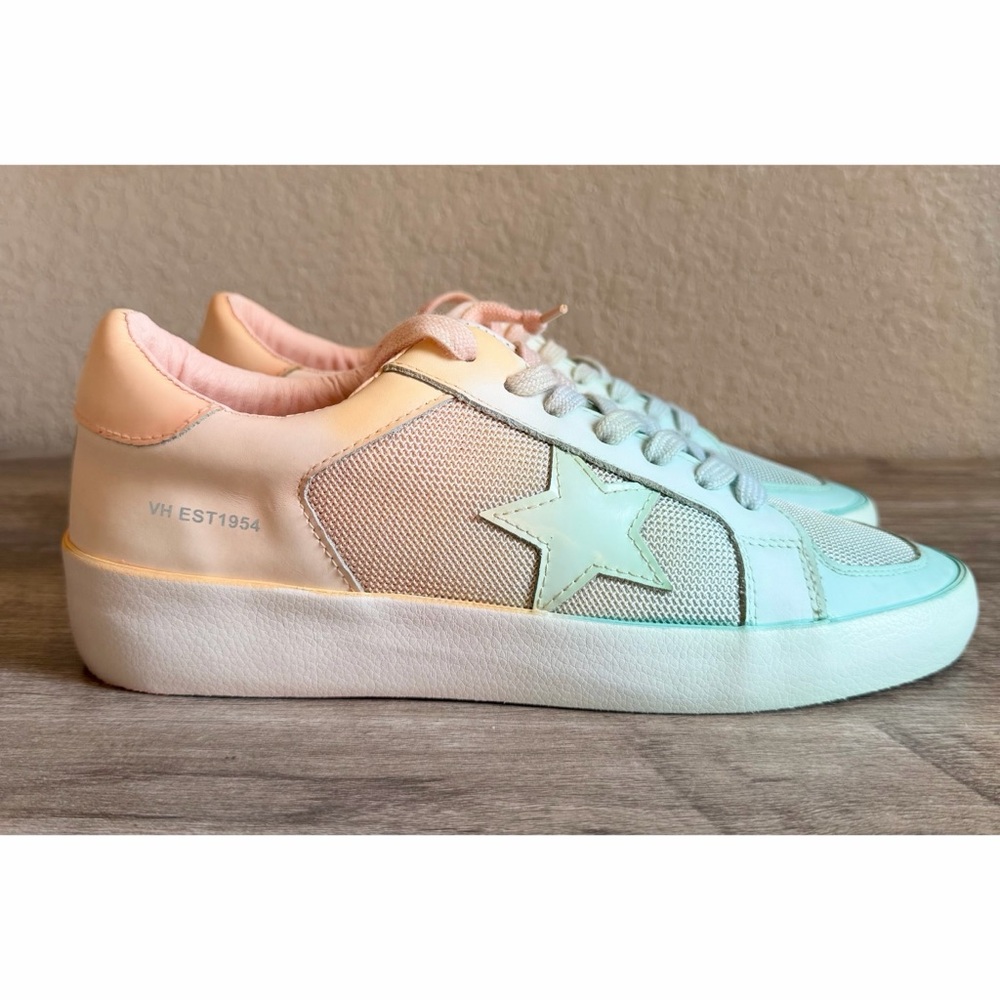 Vintage Havana Women's Double Dip Gradient Sneakers in a mint and peach size 11
